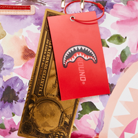 PAINTED FLORAL SHARK MINI DUFFLE