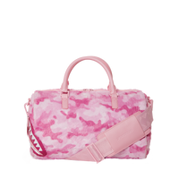 PINK CAMO FAUX FUR MINI DUFFLE