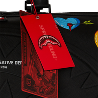 SHARKMOUTH EMBOSSED PATCHES LARGE DUFFLE