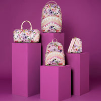 PAINTED FLORAL SHARK MINI DUFFLE