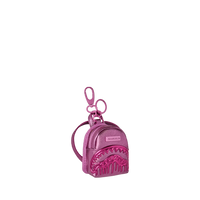 METALLIC PINK METALLIC DRIP BACKPACK KEYCHAIN