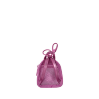METALLIC PINK METALLIC DRIP BACKPACK KEYCHAIN