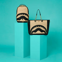 RAFFIA SHARK TOTE