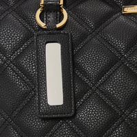 NOIR QUILT GOLD CHAIN SHARK TOTE