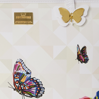 SUTTON ROSES BUTTERFLIES CREAM PRISM TOTE