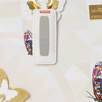 SUTTON ROSES BUTTERFLIES CREAM PRISM TOTE