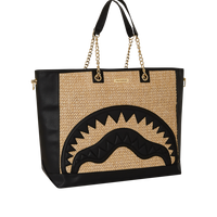 RAFFIA SHARK TOTE