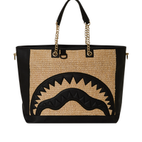RAFFIA SHARK TOTE