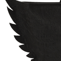 NIGHT GRAFF EMBOSSED WING TOTE