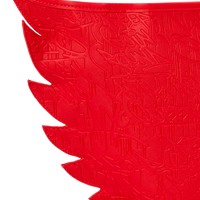 RED SCRIBBLE WING TOTE