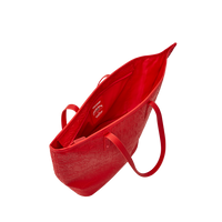 RED SCRIBBLE WING TOTE