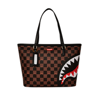 PEEKING CHARACTER CHECK TOTE