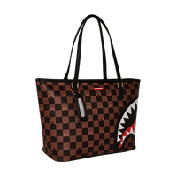 PEEKING CHARACTER CHECK TOTE