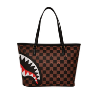 PEEKING CHARACTER CHECK TOTE