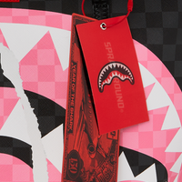 PINK AND BLACK TEAR SIP TOTE