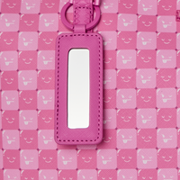PINK NEW CHECK FACES TOTE