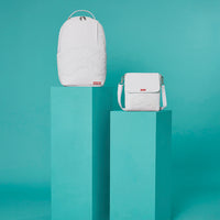 WHITE SCRIBBLE DLXSV BACKPACK
