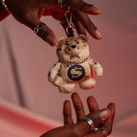 GOLD MYSTERY BEAR BAG CLIP