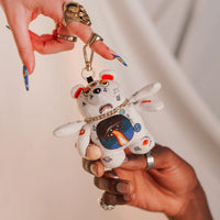 SPACED OUT BEAR KEYCHAIN