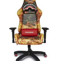 FIRE CAMO GAMING CHAIR (VEGAN LEATHER) SUPER RARE
