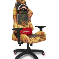 FIRE CAMO GAMING CHAIR (VEGAN LEATHER) SUPER RARE
