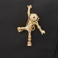 THE LOST IN SPACE BACKPACK (10 3D GOLD METAL ASTRONAUTS)