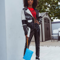 ILLUCHAINS TURQ CROSSOVER CLUTCH