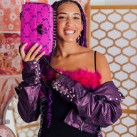 $NAPDRAGON GOLD CHAIN SHARK HANDBAG