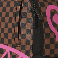 PINK DRIP BROWN CHECK DLX