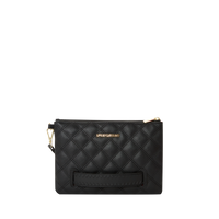 BLACK MAMBA QUILTED CROSSOVER CLUTCH