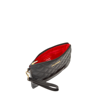 BLACK MAMBA QUILTED CROSSOVER CLUTCH