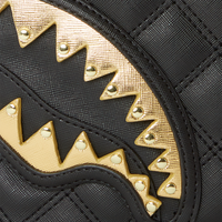 BLACK MAMBA QUILTED CROSSOVER CLUTCH
