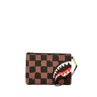 SHARKS IN PARIS PAINTED CROSSOVER CLUTCH