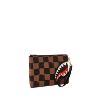 SHARKS IN PARIS PAINTED CROSSOVER CLUTCH