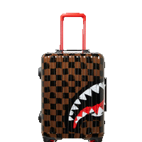 SHARKS IN PARIS PAINTED LUGGAGE