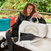 RIVIERA LE BLANC GOLD CHAIN SHARK DUFFLE