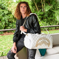 RIVIERA LE BLANC GOLD CHAIN SHARK DUFFLE