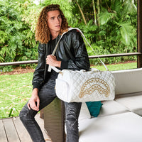 RIVIERA LE BLANC GOLD CHAIN SHARK DUFFLE