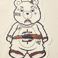 RIPPED MONEY BEAR HOODY (KHAKI)