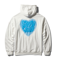 PUFF HEART HOODY (WHITE)