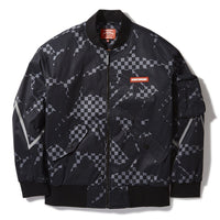 SHARK CAMO ZIP FRONT BOMBER JACKET