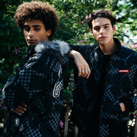 SHARK CAMO ZIP FRONT BOMBER JACKET