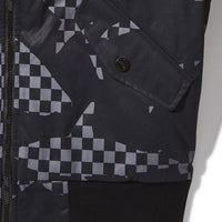 SHARK CAMO ZIP FRONT BOMBER JACKET