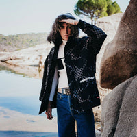 SHARK CAMO FUR HOOD WINTER COAT