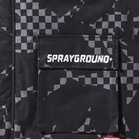 SHARK CAMO FUR HOOD WINTER COAT