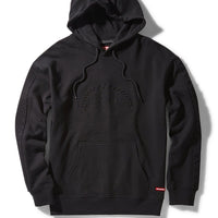 EMBOSSED SHARK HOODY (BLACK)