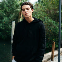 EMBOSSED SHARK HOODY (BLACK)