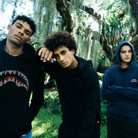 EMBOSSED SHARK HOODY (BLACK)