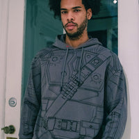 STAR WARS MANDALORIAN ARMOR HOODY (GRAY)