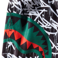SCRIBBLE SHARK SHOTO SWIM TRUNKS